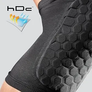 McDavid Hex Pads for Knees, Elbows & Shins, Moisture Wicking with HEX Technology, Black, Adult, S - product information 3