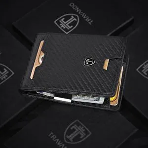 TRAVANDO Mens Slim Wallet - Black - product information 6