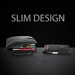 TRAVANDO Mens Slim Wallet - Black - product information 7