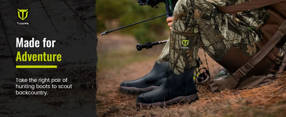 TIDEWE Hunting Boot for Men - 400g Insulated - Next Camo G2 - 11 - BT004