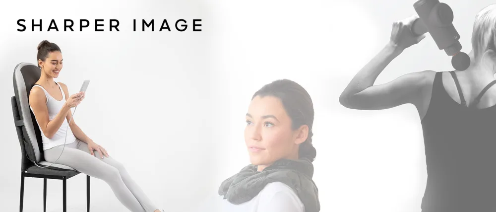 Sharper Image Deep Tissue Portable Percussion Massage Gun - Gray - Powerboost Move - MerchSource