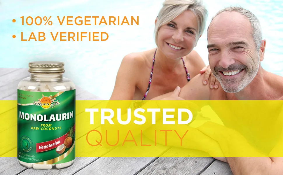 Nature's Life Monolaurin 180 Vegetarian Capsules - Nature