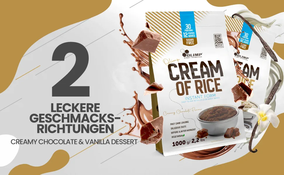 Olimp Cream of Rice - 1000g - chocolate - creatine monohydrate esn zec creatine kapseln pulver 1250 caps olimp creapure jultrapure muscle
