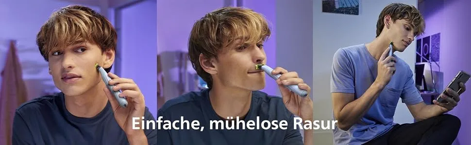 Philips OneBlade First Shave for teenagers model QP1324/30 First Shave model including 2 skin-friendly blades - product information 2