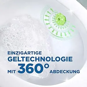 WC-Ente Freshness Seal Starter Set (incl. 1 refill) basketless toilet cleaner lemon scent 36 ml Fresh Lime - B0CP6C3GS4