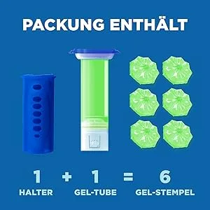 WC-Ente Freshness Seal Starter Set (incl. 1 refill) basketless toilet cleaner lemon scent 36 ml Fresh Lime - B0CP6C3GS4