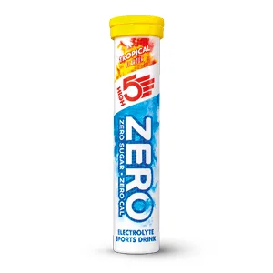HIGH5 ZERO Electrolyte Hydration Tablets with added Vitamin C | Tropical | 2 tubes of 20 tablets Tropical 2 x 20 tablets - ZERO Tropical