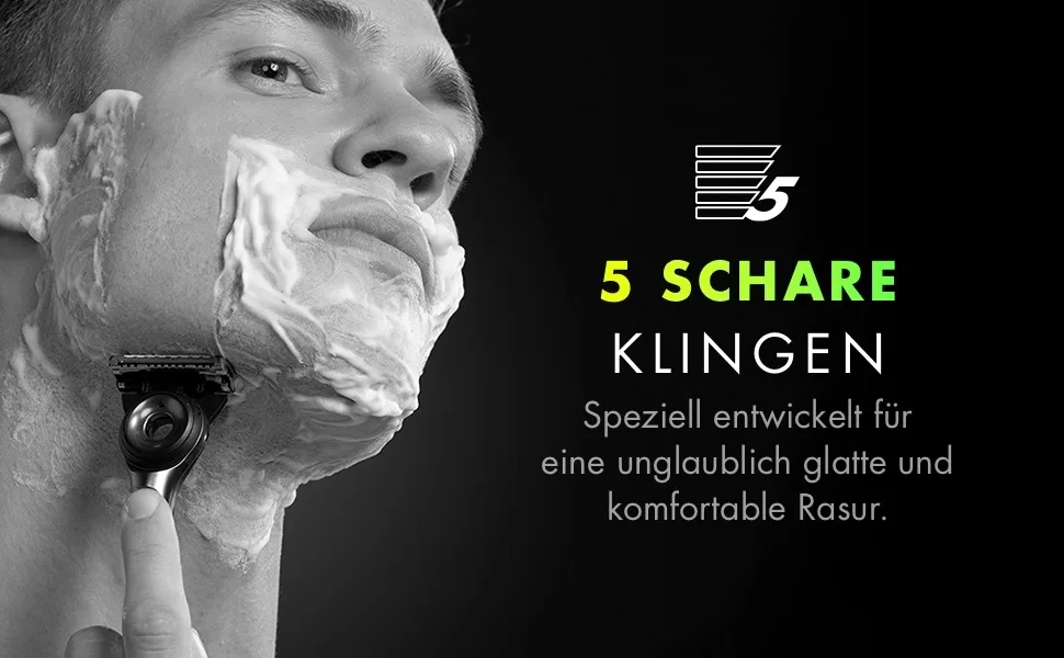 Gillette labs wet razier men razor with cleaning element + 5 razor blades gift for men premium magnetic dock razor + 5 blades - product information 3