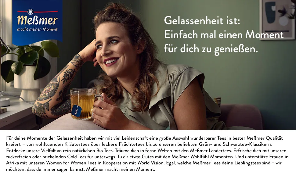 Meßmer PLUS Tea | Mango-Orange + B Vitamins | 20 tea bags | Gluten-free | Lactose-free | Vegan Mango-Orange + B Vitamins - Mesßmer Element 1