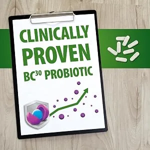 Schiff Digestive Advantage Prebiotic Fiber + Daily Probiotic 32 Tablets - Digestive Advantage Daily Probiotics Prebiotic Fiber Support Clinically Proven BC30