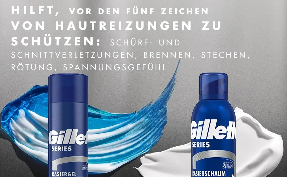 Gillette Series Beard Care Soothing Shaving Gel Men (200 ml) with Aloe Vera Gift for Men - product information 2