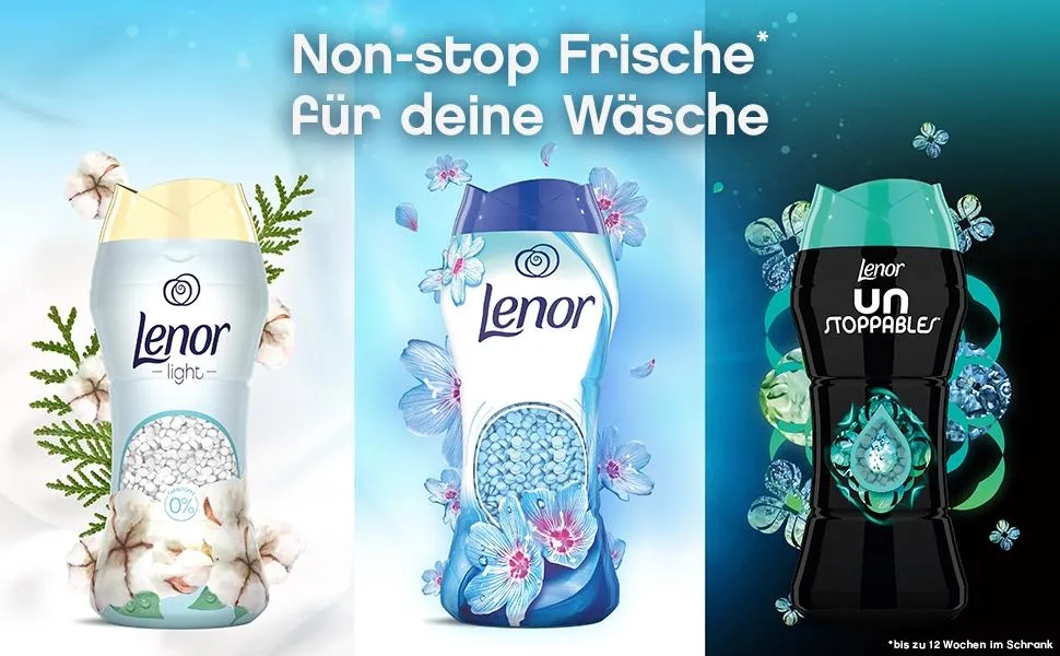 Lenor Laundry Perfume Light 210 g Fresh Cotton Blossom For Mild Long-Lasting Freshness - Lenor Wascheparfum and Unstoppables