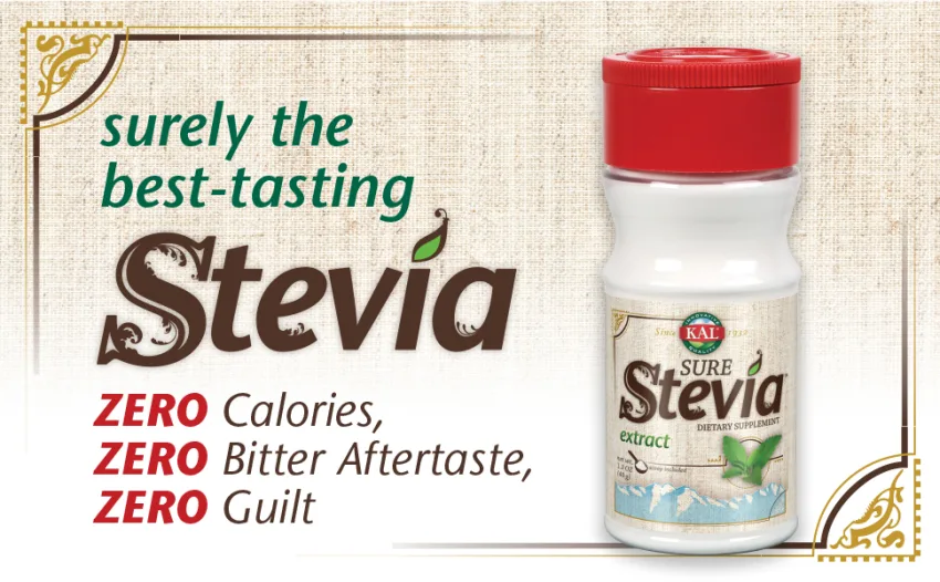 KAL Sure Stevia Extract 1.3 oz (40 g) - Kal Sure Stevia extract powder 1.3 oz