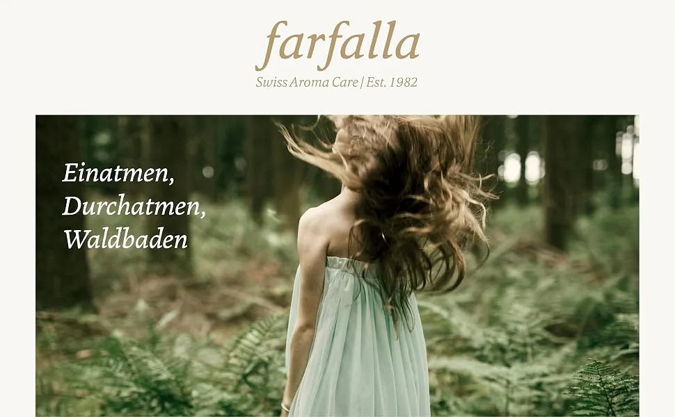Farfalla Waldzauber Faumbad 200ml - relaxation with essential oils - vegan - soda certified - 100% certified natural cosmetics - farfalla