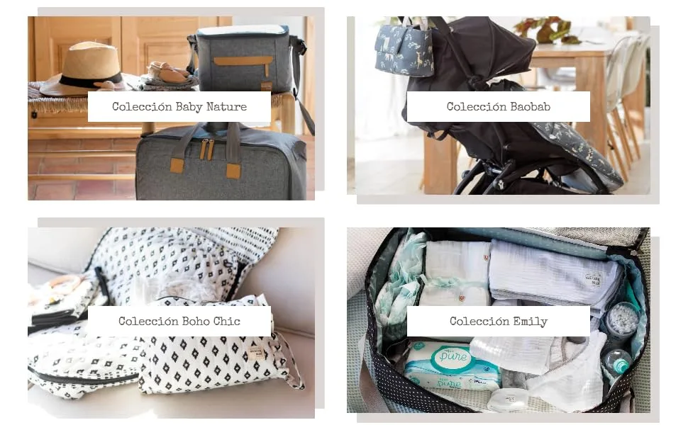 Walking mum.Baobab wrap bag for strollers versatile with short handles and long handling handles anthracite 41 x 36 x 13 cm (36291) - product information 2