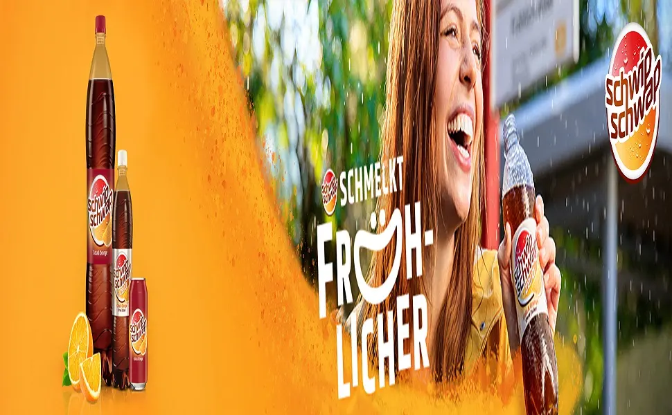 SCHWIPSCHWAP The Original Caffeinated Cola Soft Drink with Orange DISPOSABLE Can (24 x 0.33 l) - product information 1