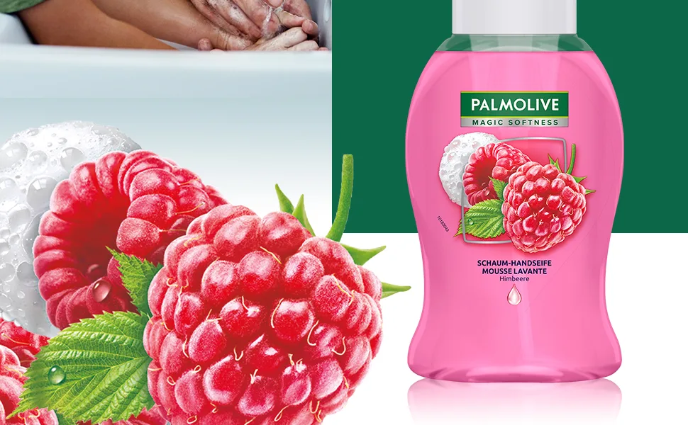 Palmolive Soap Luxury Foam Raspberry & Blueberry 6x250ml - Foam soap for gentle cleaning of hands - Palmolive, Flüssigseife, Palmolive Flüssigseife, Seife, Handseife