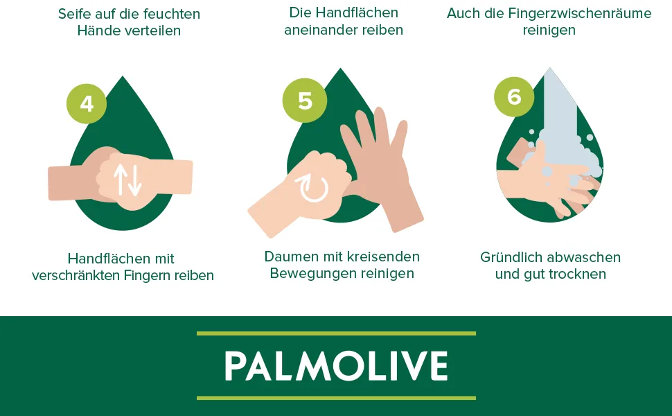Palmolive Soap Luxury Foam Raspberry & Blueberry 6x250ml - Foam soap for gentle cleaning of hands - Palmolive, Flüssigseife, Palmolive Flüssigseife, Seife, Handseife