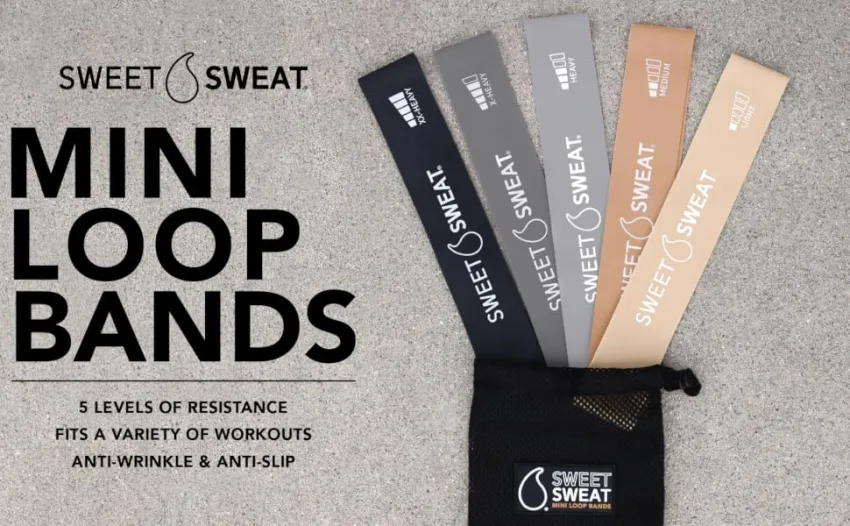 Sports Research Sweet Sweat Mini Loop Bands 5 Loop Bands - mini loop bands