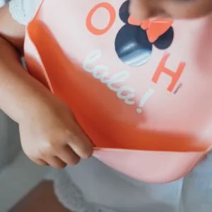 Stor Silicone Bib - Minnie Mouse (Disney Baby) - Silikon-Lätzchen