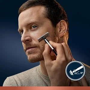 King C. Gillette gift set with razor plane men and beard care razor + 5 razor blades + shaving gel + beard shampoo shaving set gift men starter gift set - Schritt 3