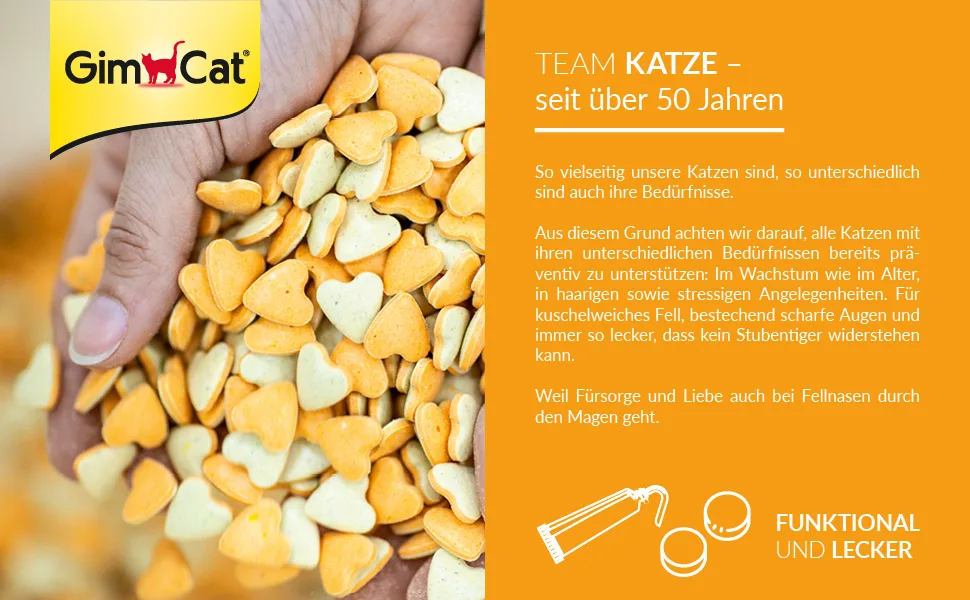 GimCat Malt Tabs - Functional cat snack with a positive influence on intestinal health - 1 bag (1 x 40 g) - GimCat