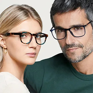 Opulize ink long -distance glasses 3 -way short -sightedness Large rectangular frame spring hinges scratch -resistant gray men MMM4-7 -1.50 -1.50 Dioptria Transparent gray front with black arms - Strength