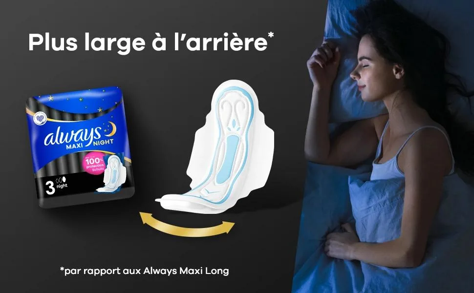 Always Maxi Night ProFresh pads without wings 12 pieces - product information 6