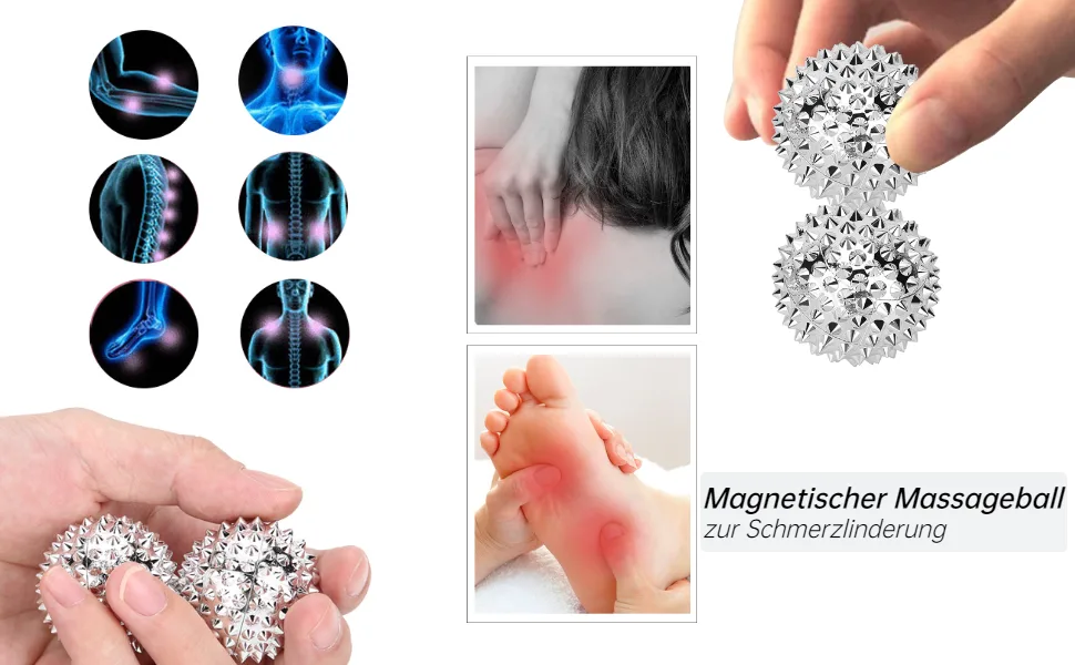 Magnetic massage ball for pain relief - Magnetischer Massageball