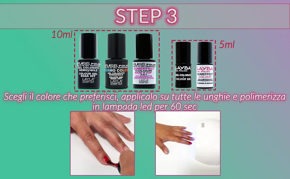 LAYLA GUMMEFFECT GEL POLISH BASE TOP 1 ml - Frame4