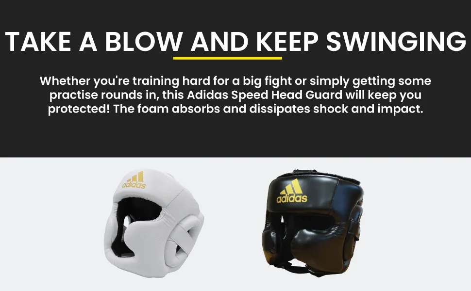Adidas Speed Sparring Headguard for Boxing Training White L - Cimac Adidas Speed Kopfschutz