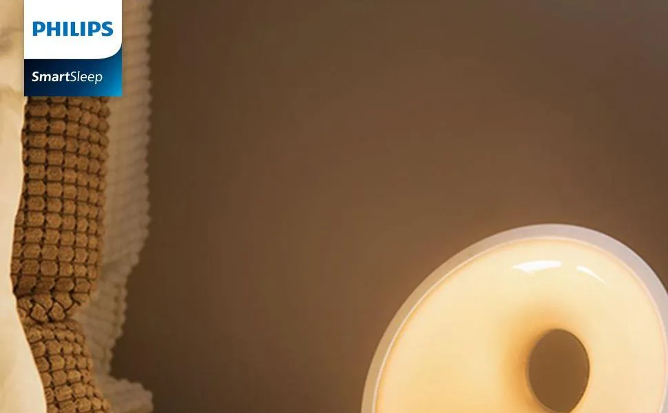 Philips Sleep & Wake-Up Light colored sunrise simulation 25 light intensity several tones and music midnight light relaxation and breathing function (model HF3651/01) without Connected functions single - product information 1
