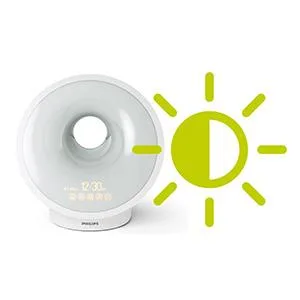 Philips Sleep & Wake-Up Light colored sunrise simulation 25 light intensity several tones and music midnight light relaxation and breathing function (model HF3651/01) without Connected functions single - product information 4
