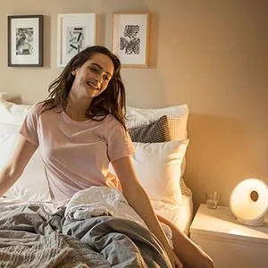Philips Sleep & Wake-Up Light colored sunrise simulation 25 light intensity several tones and music midnight light relaxation and breathing function (model HF3651/01) without Connected functions single - product information 7