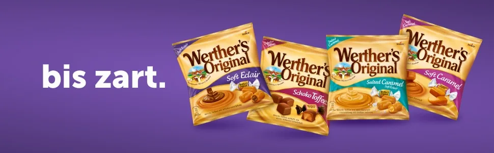 Werther's Original 1 x 70g Sugar-free cream candies with delicious caramel flavour - bonbon box echte geschenk grosspackung karamell karamellbonbons naschbox nervennahrung oster ostern