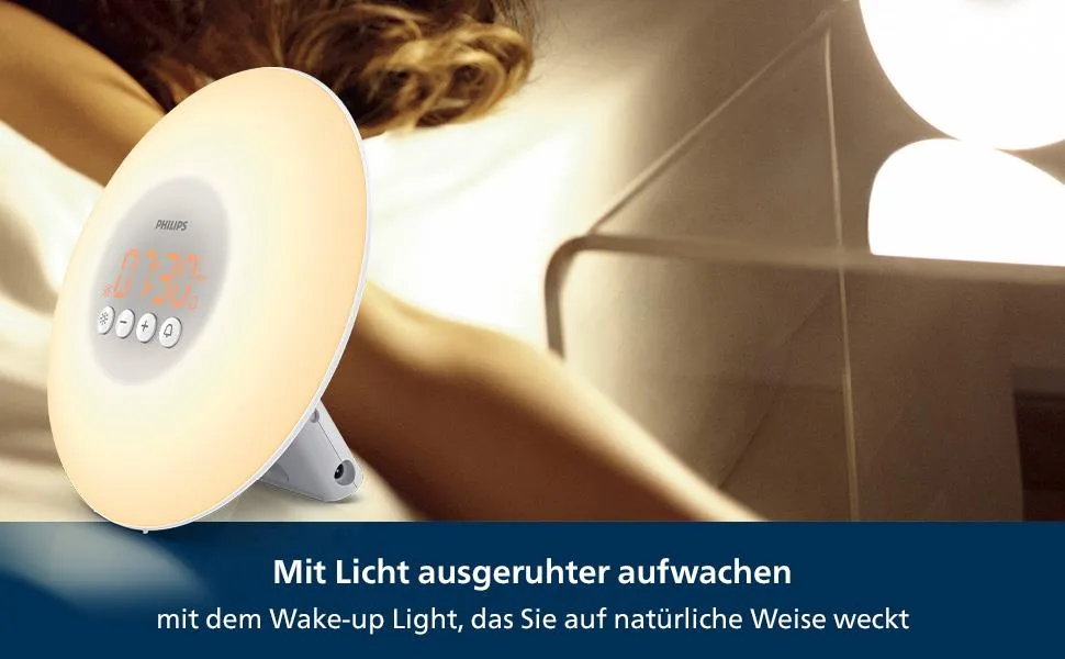 Philips Wake-up Light HF3500/01 (LED wake up with light 10 brightness settings) white - product information 2