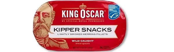 King Oscar Kipper Snacks Lightly Smoked Herring Fillets 3.54 oz (100 g) - product information 1