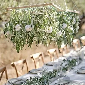 Ginger Ray Wooden Foliage nFrame Decoration for foliage and flowers brown foliage grid - SW-861