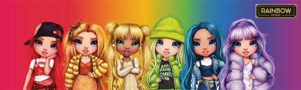 Rainbow HIGH Smartphone Make Up Set Children's Make-Up Eyeshadow Lipgloss Applicator Mirror Girls Rainbow - Nice Group - Banner Rainbow High