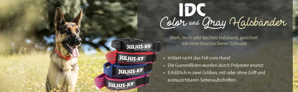 IDC Color & Gray adjustable leash with double snap hook 14 mm x 2.2 m orange-grey Orange-grey 14 mm x 2.2 m - product information 3