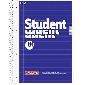 Brunnen 1067941 Notepad / Collegepad Student (A4 lined 70 g/m 80 sheets) 5 pieces - product information 2