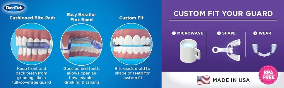 DenTek Ultimate Dental Guard Ultra Light/Slim Design 1 Guard+ 1 Storage Case + 1 SmartFit Tray - Dentek Ultimate Guard
