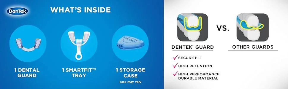 DenTek Ultimate Dental Guard Ultra Light/Slim Design 1 Guard+ 1 Storage Case + 1 SmartFit Tray - Dentek Ultimate Guard