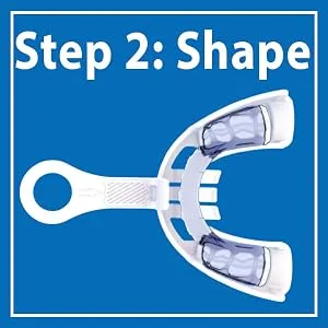 DenTek Ultimate Dental Guard Ultra Light/Slim Design 1 Guard+ 1 Storage Case + 1 SmartFit Tray - Step 2: Shape Guard