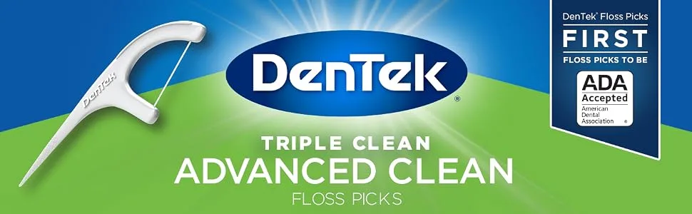 DenTek Advanced Clean Floss Picks Mouthwash Blast 150 Floss Picks - Dentek Advanced Clean Floss Picks