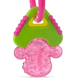 Nuby Soothing Teether IcyBite Keys 3+ Months Pink 1 Teether - keys