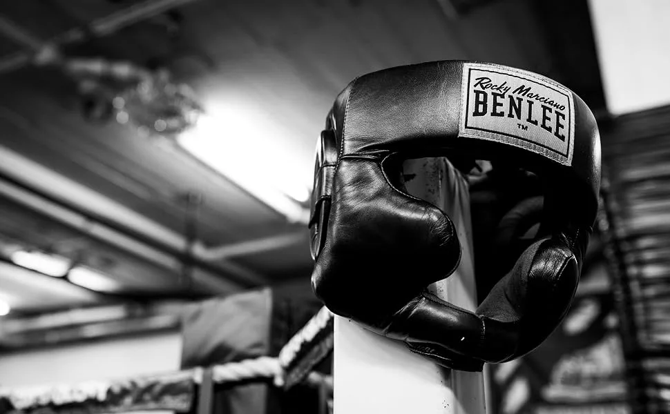BENLEE synthetic leather head guard Mike L-XL Black - Benlee, Boxing, Accessoires, Kickboxen. Kickboxing, Training, Zubehör, Boxerhelm,