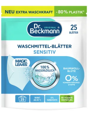 Dr. Beckmann Detergent Sheets Sensitive COTTON BLOSSOM | 25 sheets - product information 1
