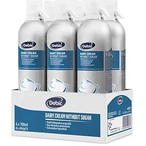 Debic professional whipped cream unsweetened 700 ml - debic