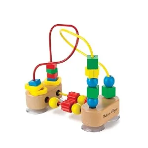 Melissa Doug First Bead Maze Developmental Toy Motor Skills 3+ Multicolor 19.685 cm H x 9.525 cm W x 17.78 cm L - Junge, Mädchen, Phantasie, Kinder, spielen, tun, Geschicklichkeit, Erbauer, Geschlecht, Neutralität